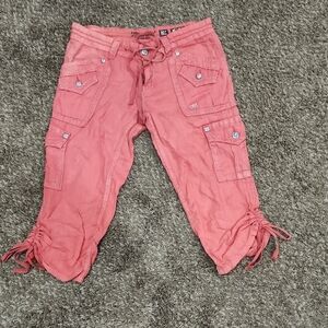 Miss Me Coral Women's Cargo Capri Pants